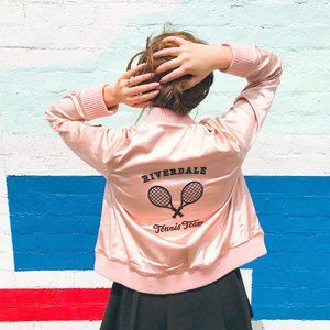 Betty and Veronica x Rachel Antonoff Satin Bomber Jacket - Size M